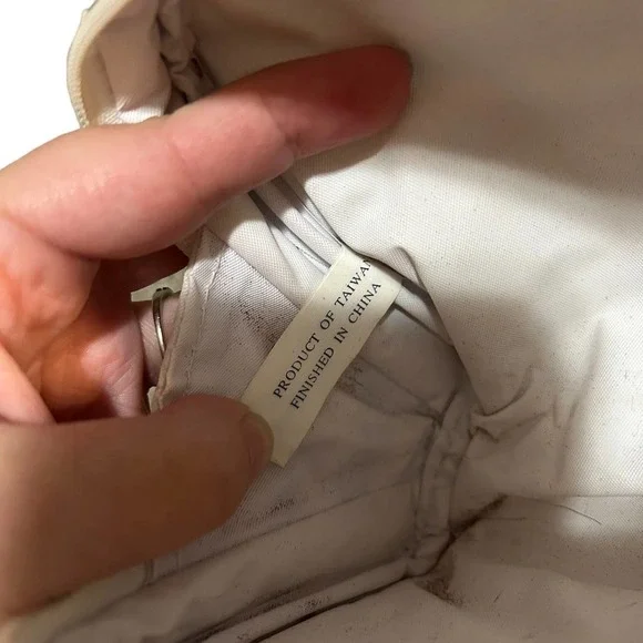 Christian Dior Vintage Navy/White Striped Makeup Bag - Picture 5 of 9